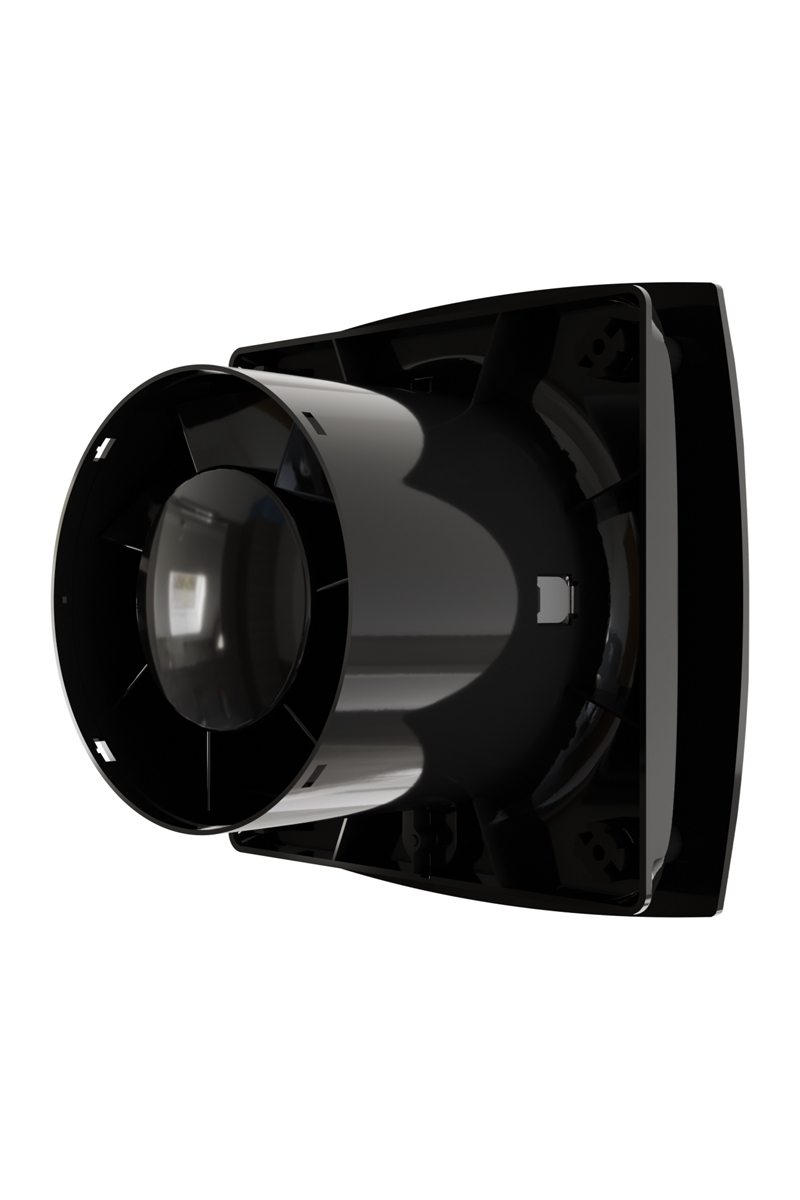 Вентилятор накладной WAVE D100 Black classic ERA