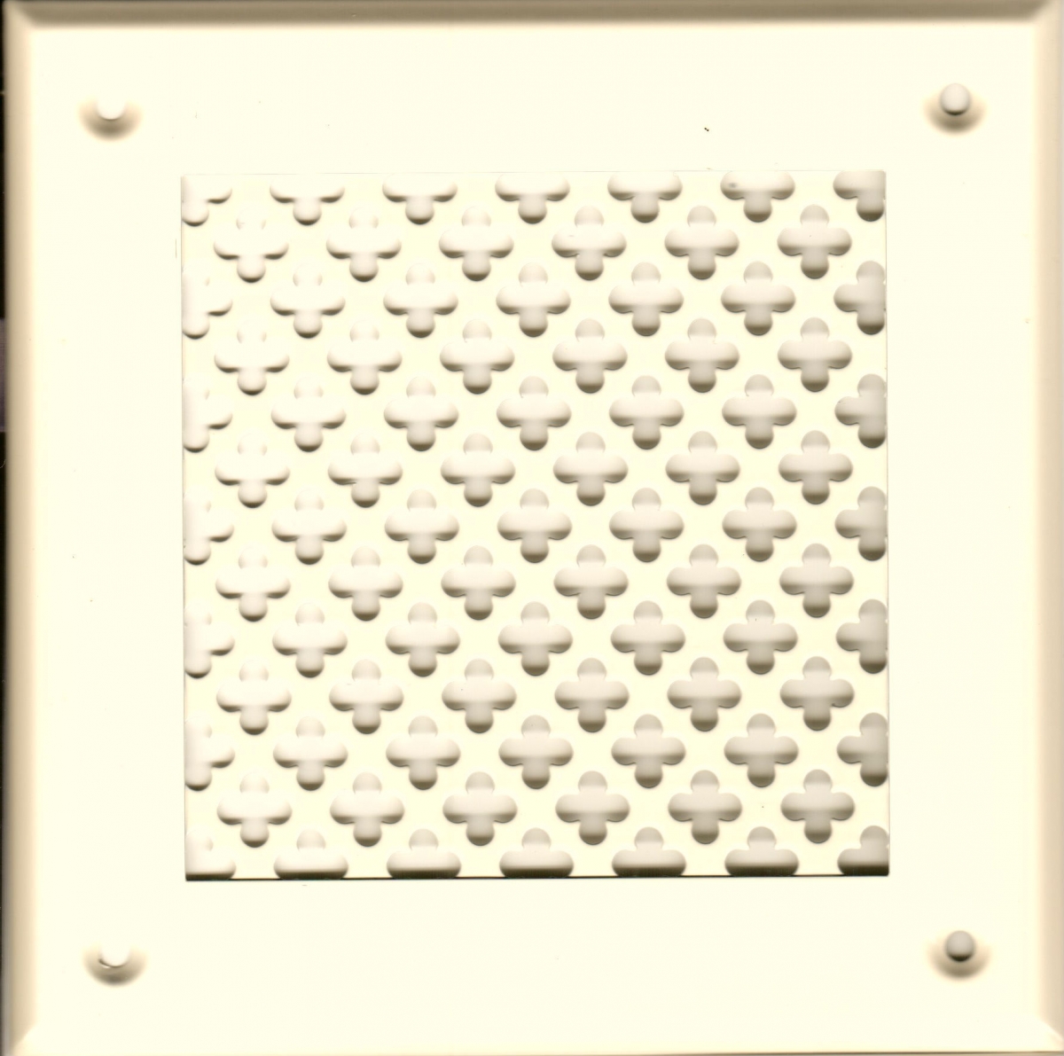 Решётка 150 150 слоновая кость, большой цветок